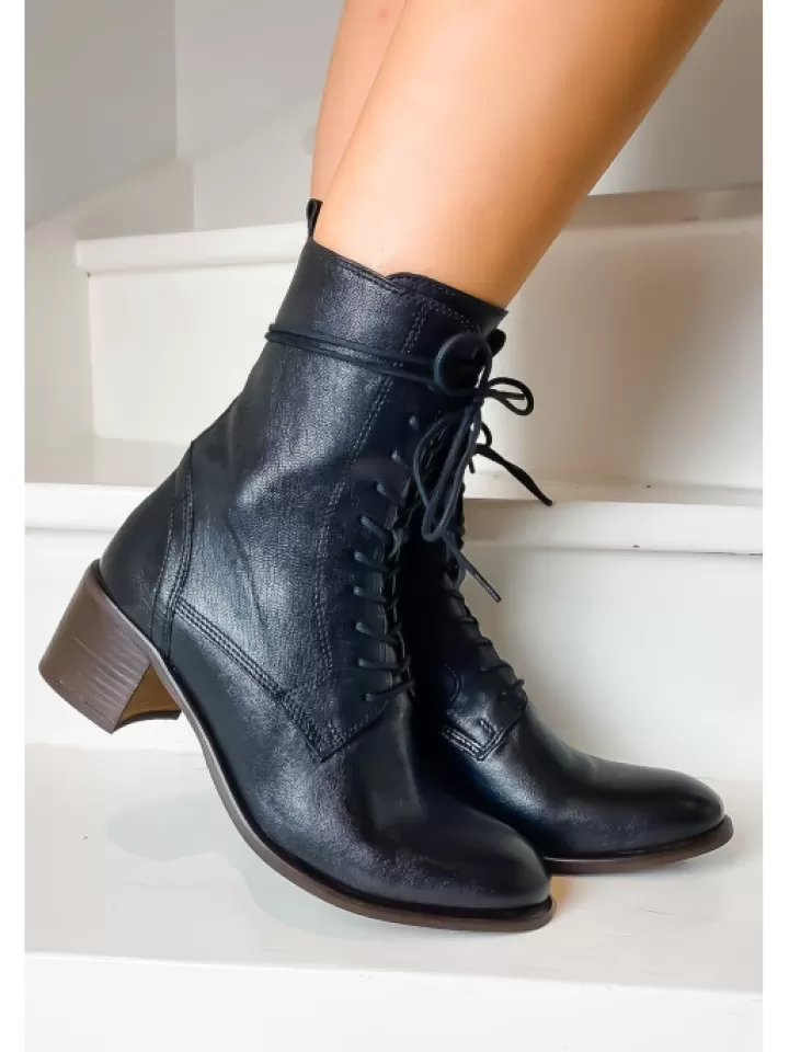 Hot Aliwell -Bottines Edris Pully Noir