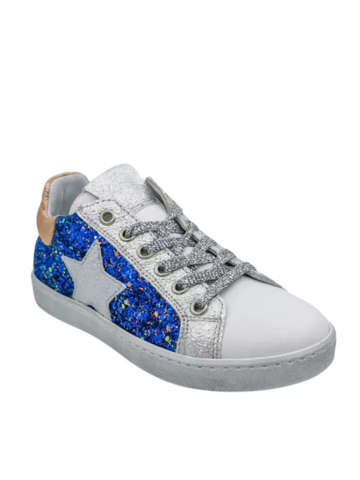 Cheap Reqins Baskets Fille Sakina Mix Glitter Bleu