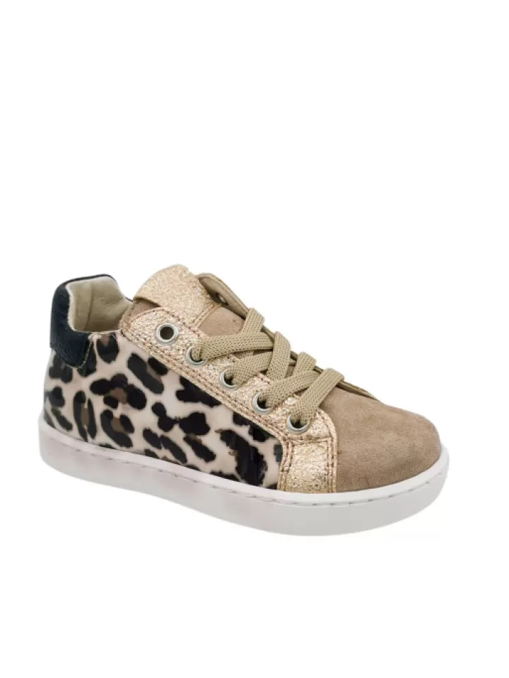 Flash Sale Reqins Baskets Fille Sonic Mix Leopard- Beige