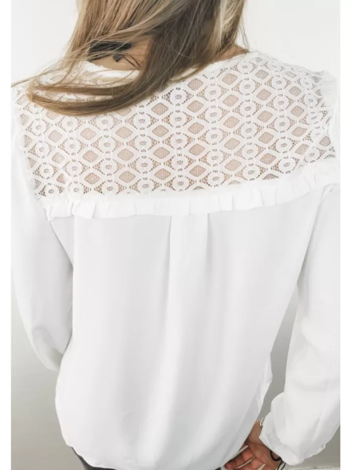 Clearance * Blouse He Moscou Blanc