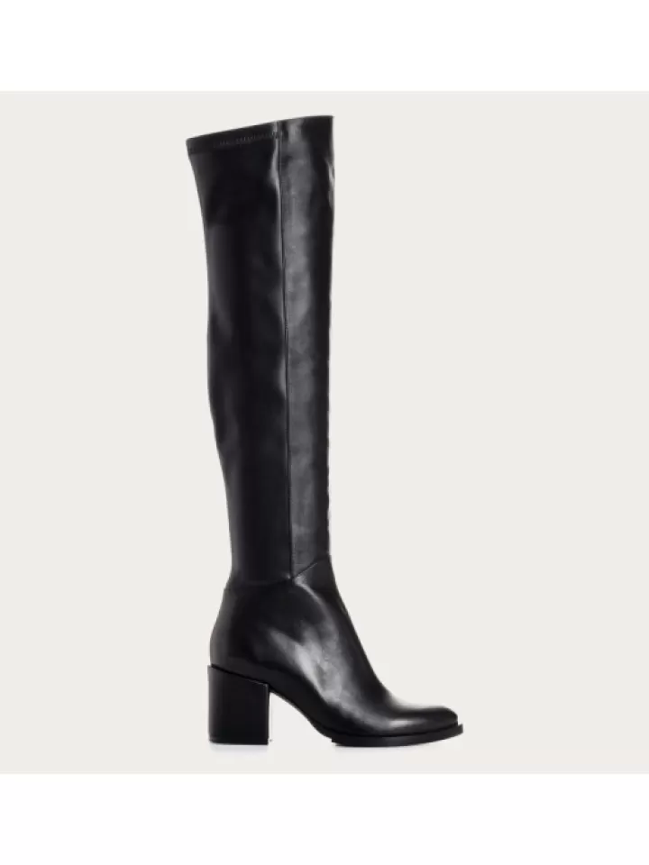 Cheap Reqins Bottes Garidan Cuir Noir