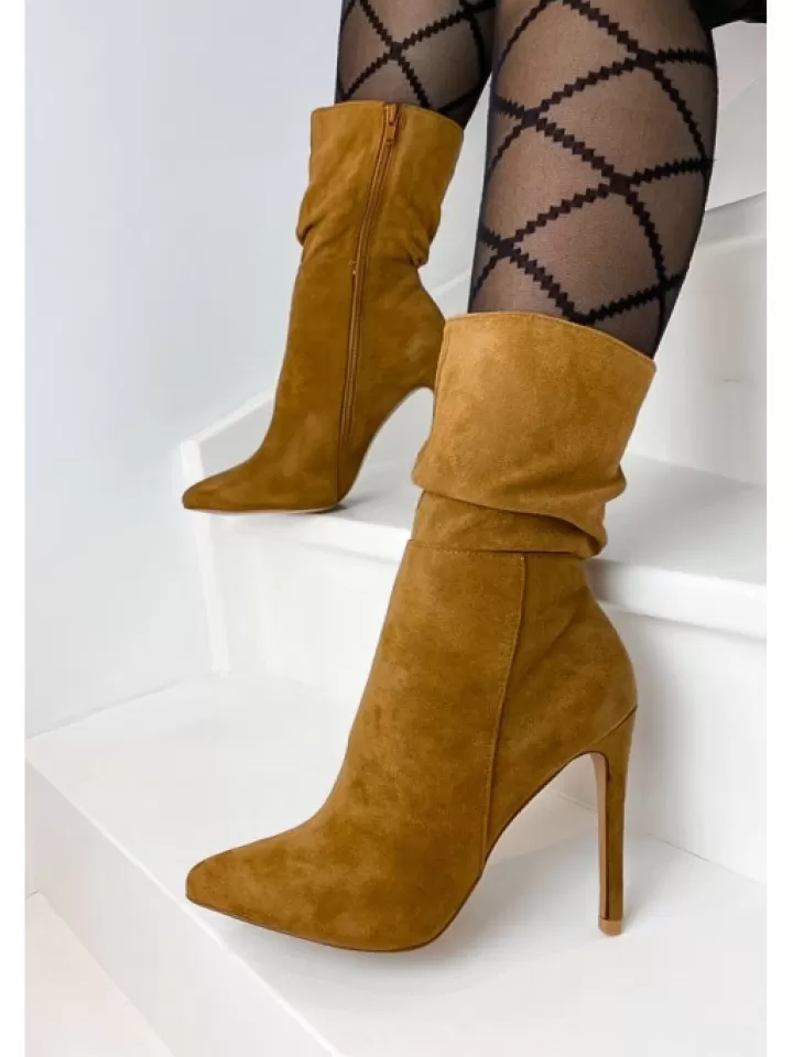 Cheap * Bottines Cuir Lally Camel