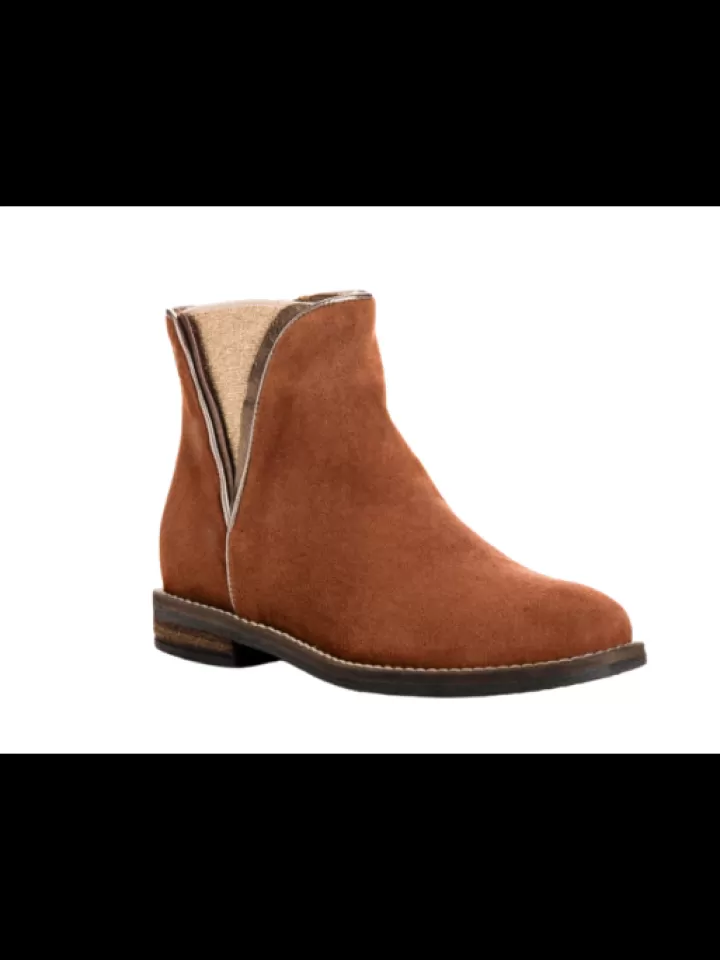 Outlet Reqins Bottines Fille Meghan Peau- Marron