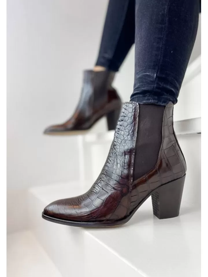 Flash Sale Reqins Bottines Fox Cocco Vintage Marron