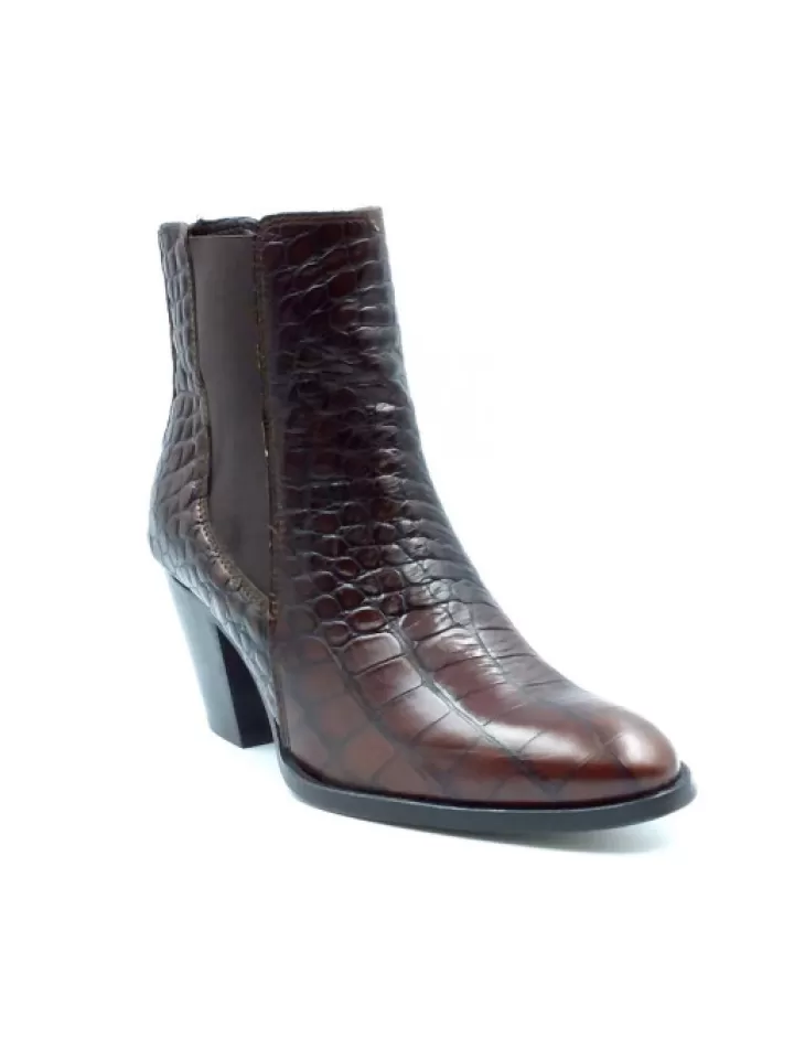 Flash Sale Reqins Bottines Fox Cocco Vintage Marron