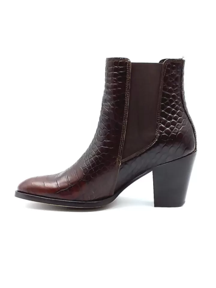 Flash Sale Reqins Bottines Fox Cocco Vintage Marron