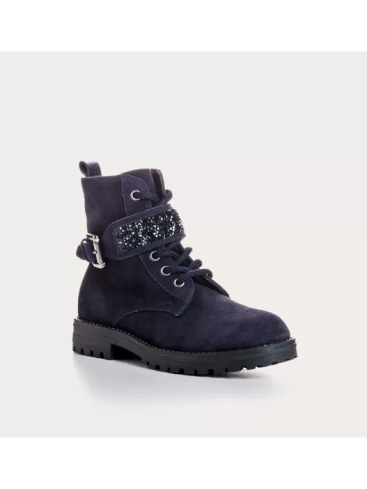 Best Sale Reqins Bottines Rangers Enfant Tristar Nuit- Bleu