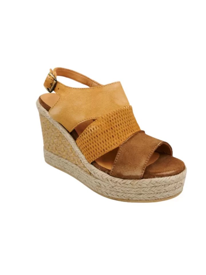 Outlet Minka Design Minka-Sandales Compensees Alessia Nobucado Camel