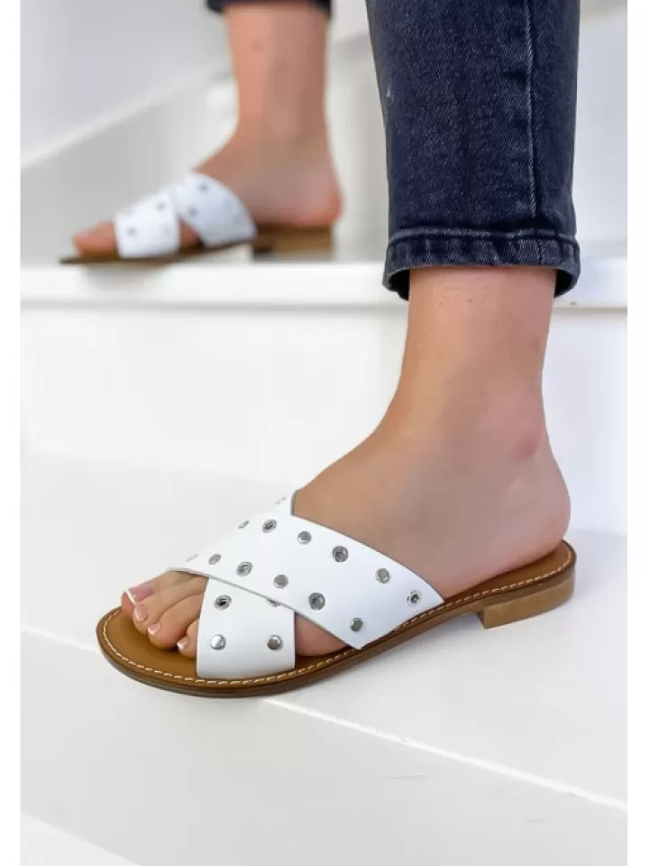 Cheap Semerdjian Mules Anice Blanc