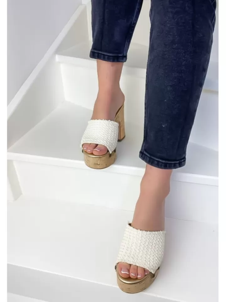 Sale Semerdjian Mules Betulla Hes- Blanc