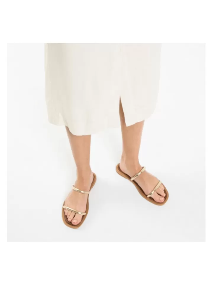 Flash Sale Vanessa Wu Mules Minimalistes Or- Jaune/Dore