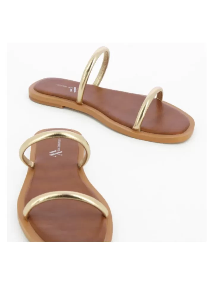 Flash Sale Vanessa Wu Mules Minimalistes Or- Jaune/Dore