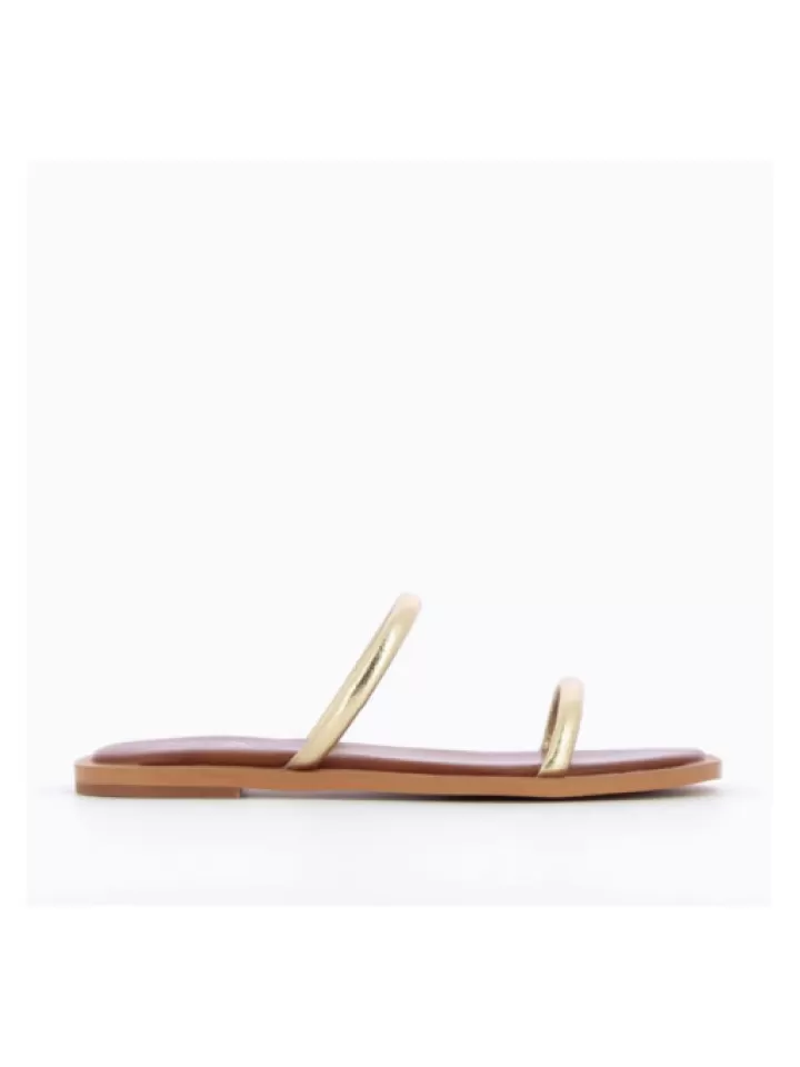 Flash Sale Vanessa Wu Mules Minimalistes Or- Jaune/Dore