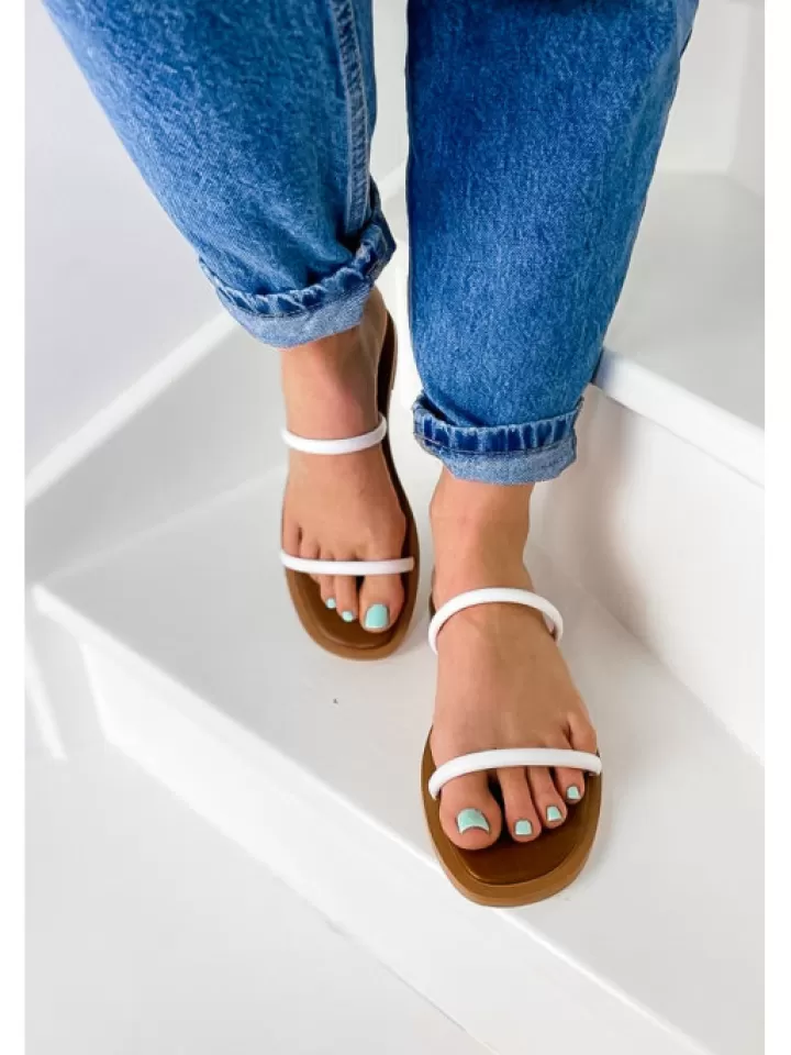 Hot Vanessa Wu Mules Minimalistes Blanc