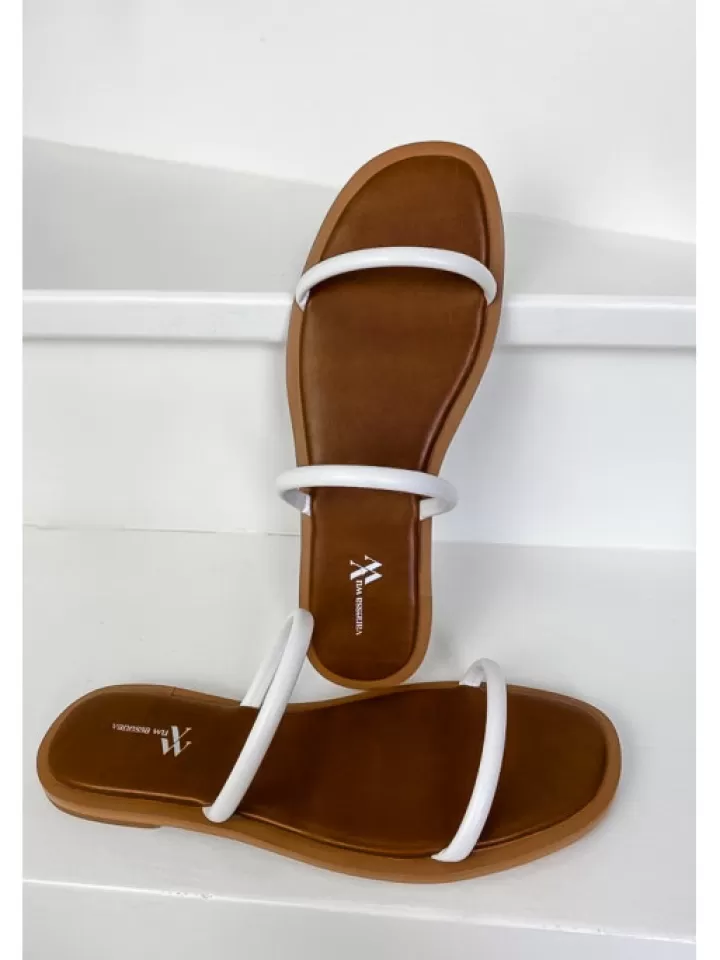 Hot Vanessa Wu Mules Minimalistes Blanc