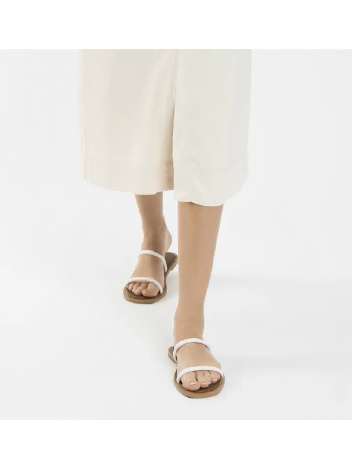 Hot Vanessa Wu Mules Minimalistes Blanc
