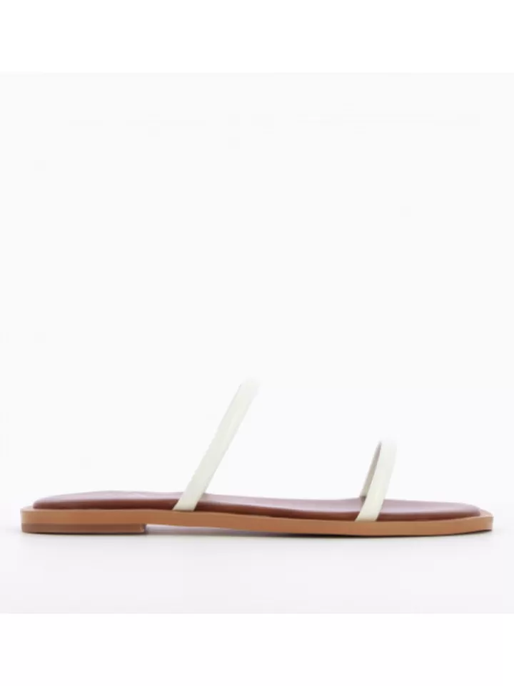 Hot Vanessa Wu Mules Minimalistes Blanc