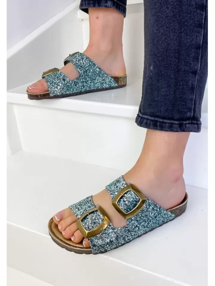 Flash Sale Semerdjian Mules Sesamo Galaxy Vert- Vert/Kaki