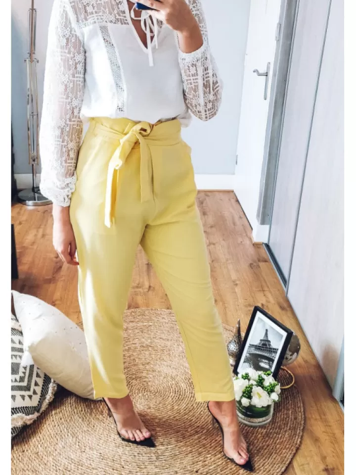 Flash Sale * Pantalon Jaune Istanbul Jaune/Dore