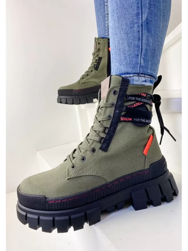 Best Palladium Revolt Boot Tx Olive- Vert/Kaki