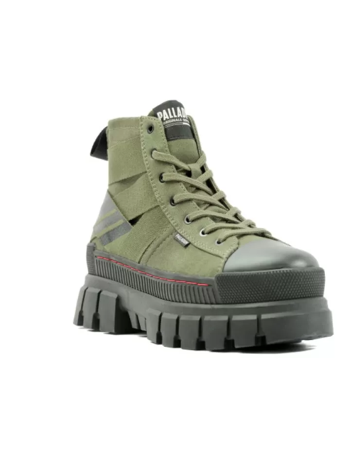 Store Palladium Revolt Hi Army Olive- Vert/Kaki