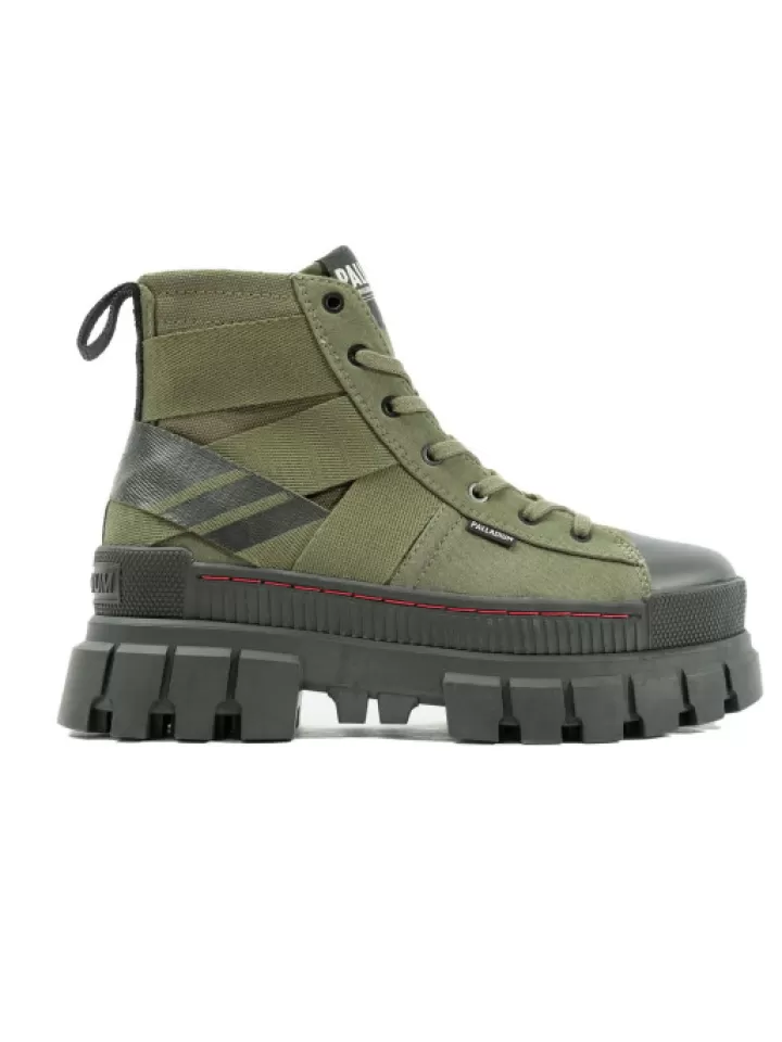 Store Palladium Revolt Hi Army Olive- Vert/Kaki