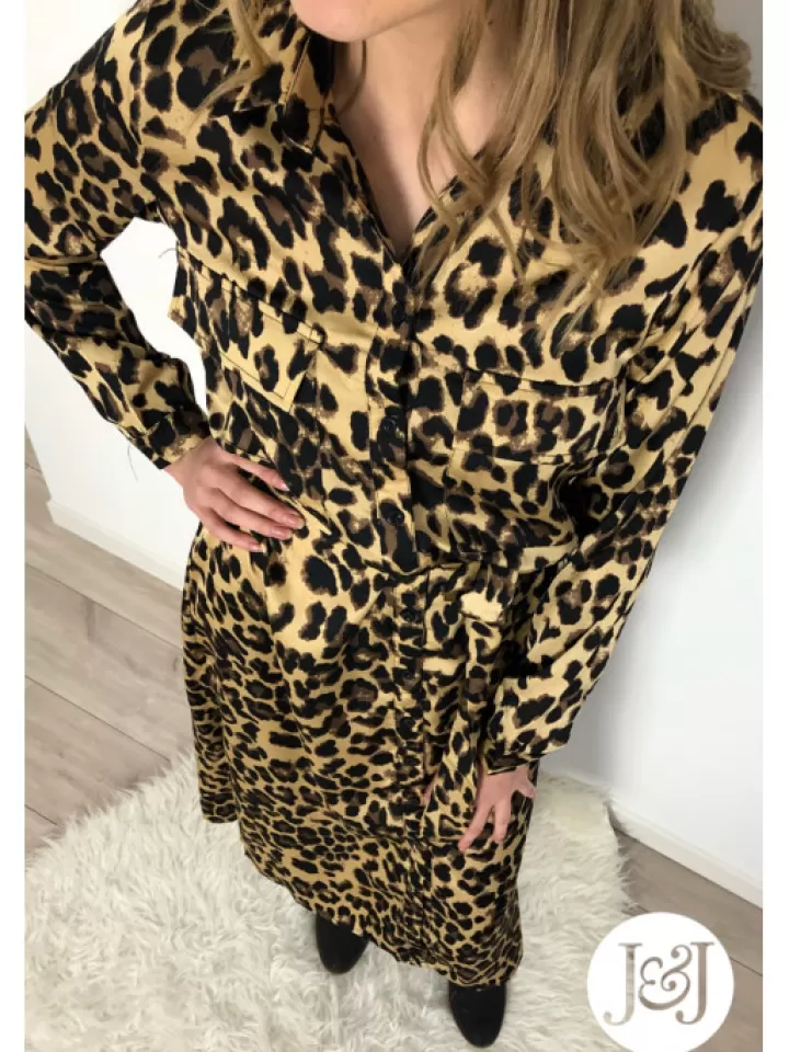 Best * Robe Chemise Leopard "Mexico" Marron