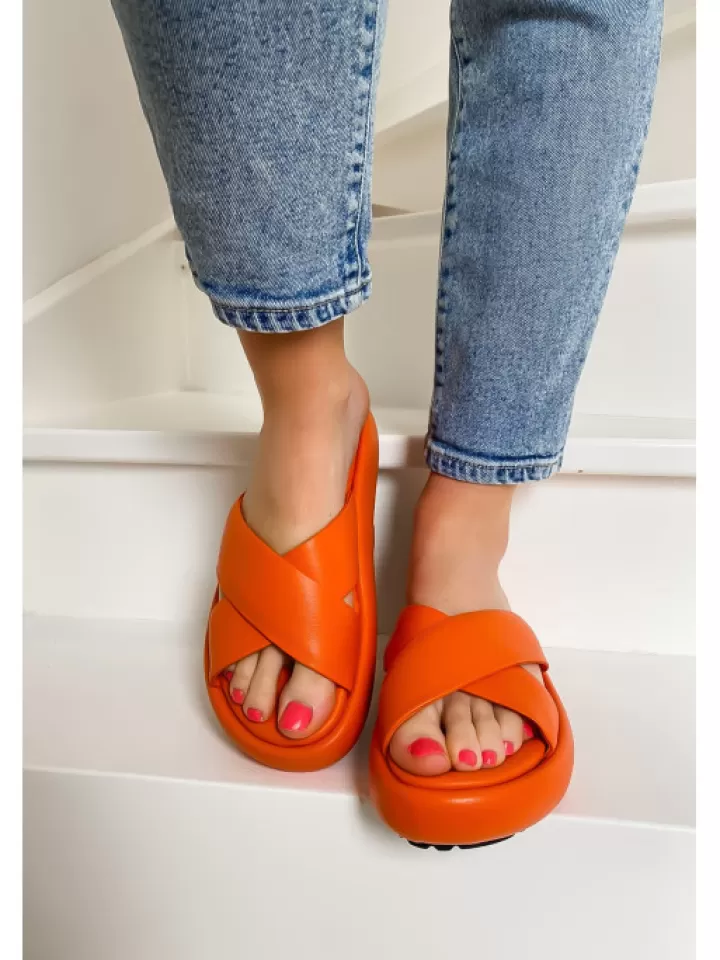 Sale Semerdjian -Mules Gaeta Mandarine Orange