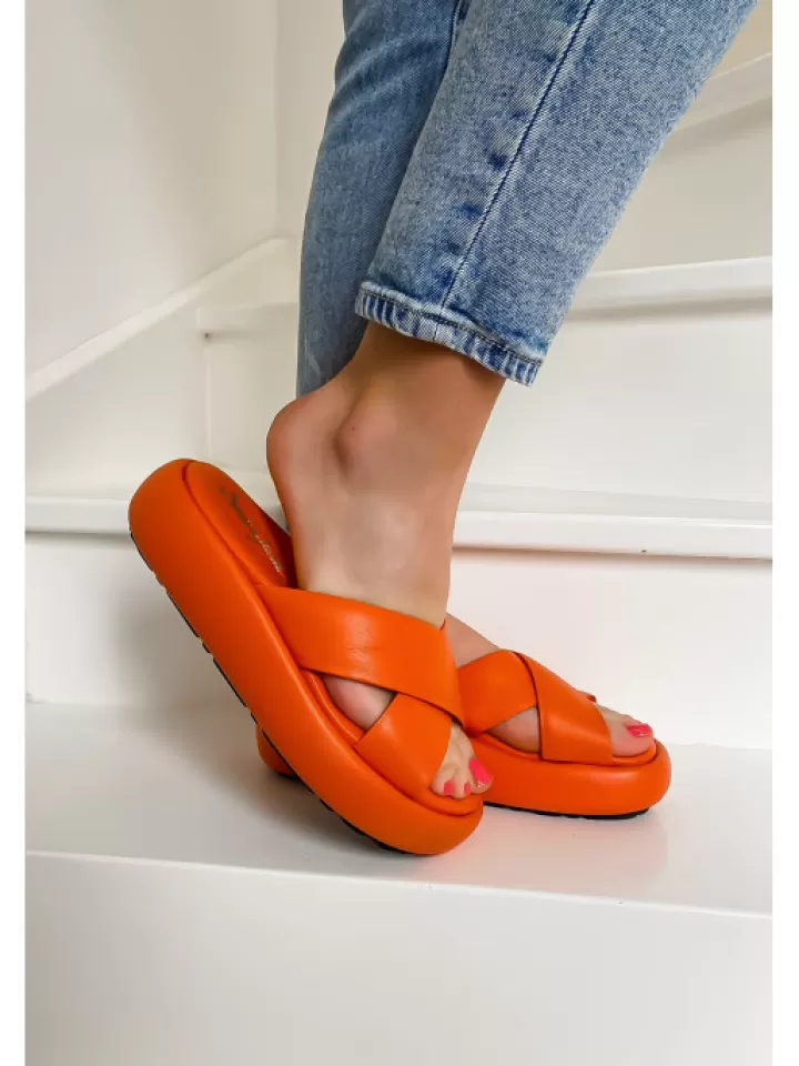 Sale Semerdjian -Mules Gaeta Mandarine Orange