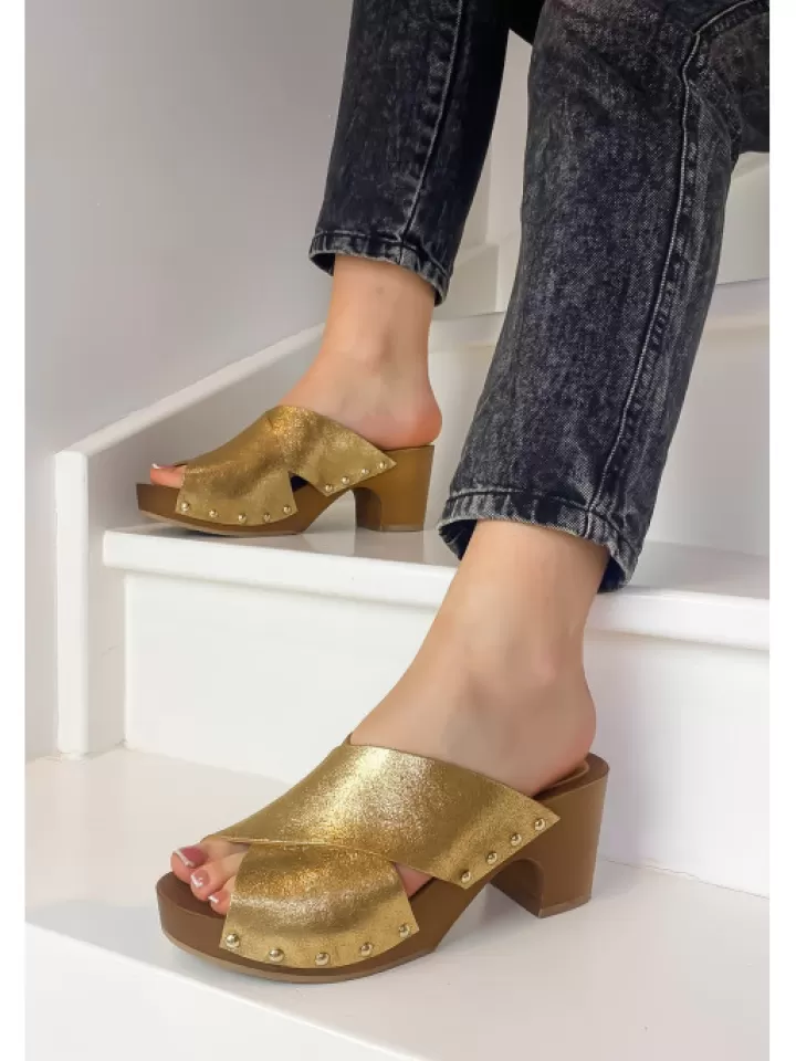 Sale Semerdjian -Mules Loreto Or Jaune/Dore