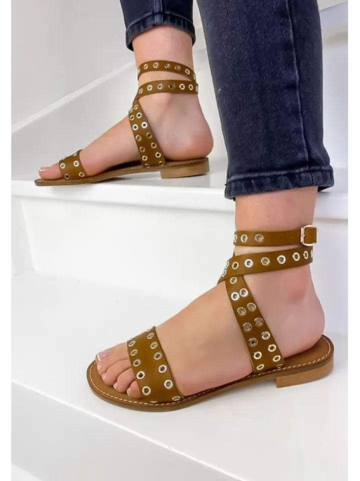 Fashion Semerdjian -Sandales Mirra Marron