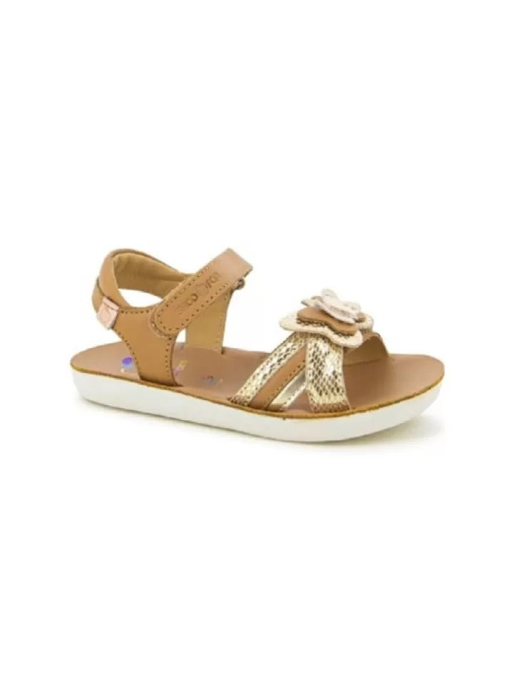 Hot Shoo pom -Sandales Fille Goa Fly Camel