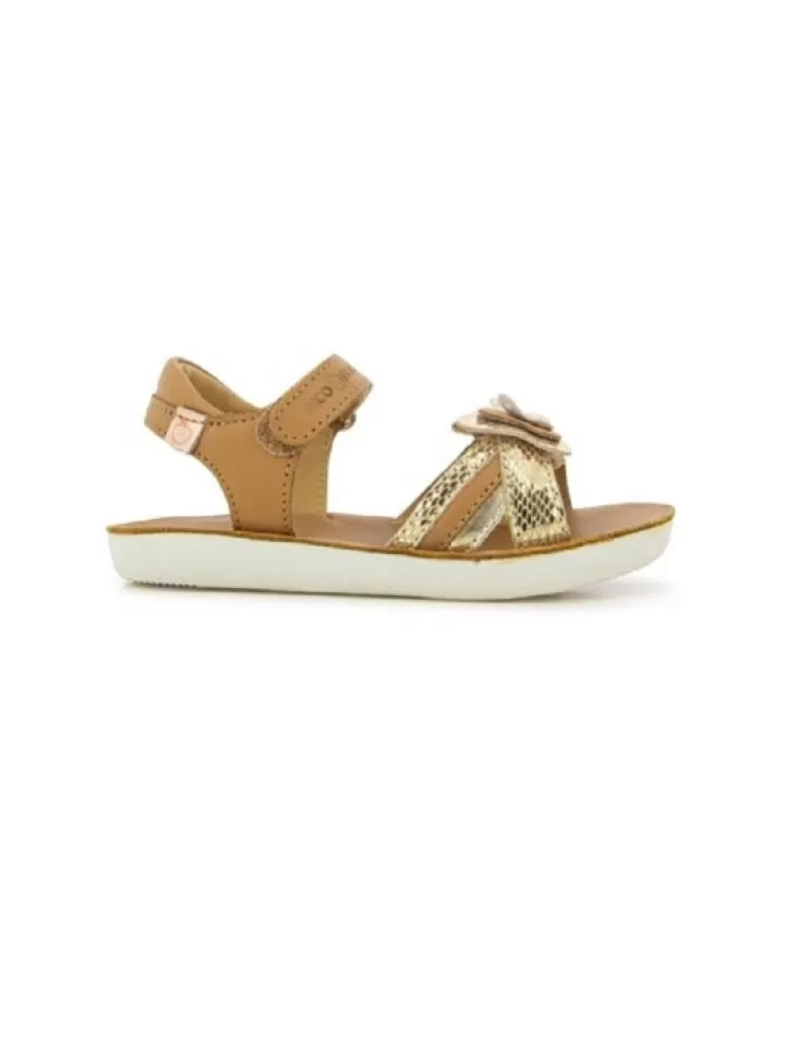 Hot Shoo pom -Sandales Fille Goa Fly Camel