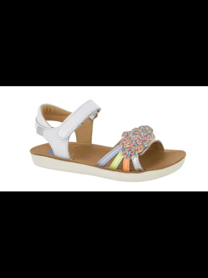 Store Shoo pom -Sandales Fille Goa Multi White Blanc