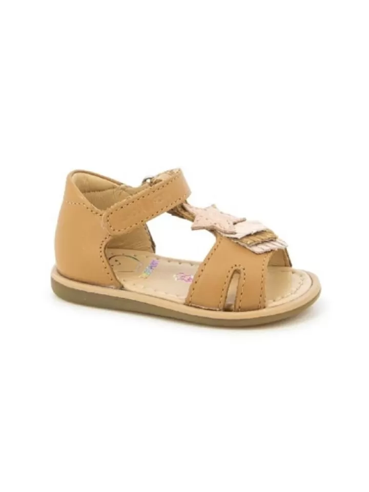 New Shoo pom -Sandales Fille Tity Kid Camel