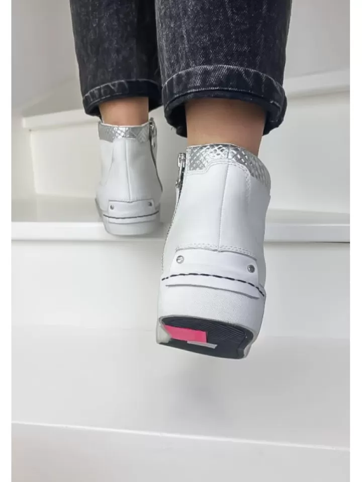 Flash Sale Crime London Sneakers High Top Heritage White- Blanc