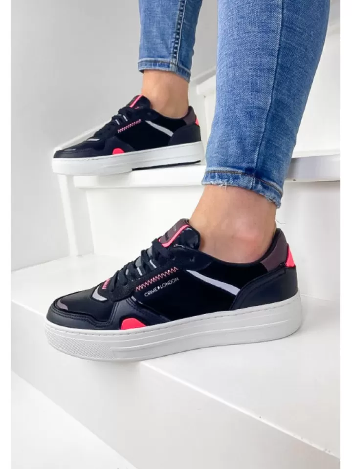 Cheap Crime London Sneakers Low Top Off Court Black- Noir