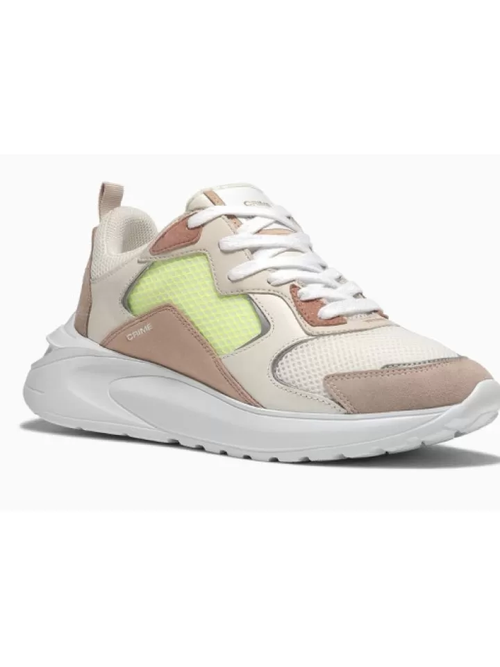 Store Crime London Sneakers Skyline Runner Multicolor- Beige