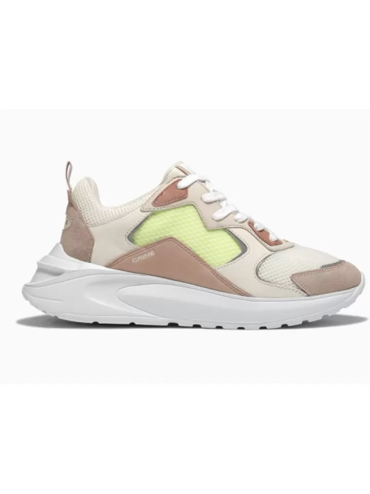 Store Crime London Sneakers Skyline Runner Multicolor- Beige