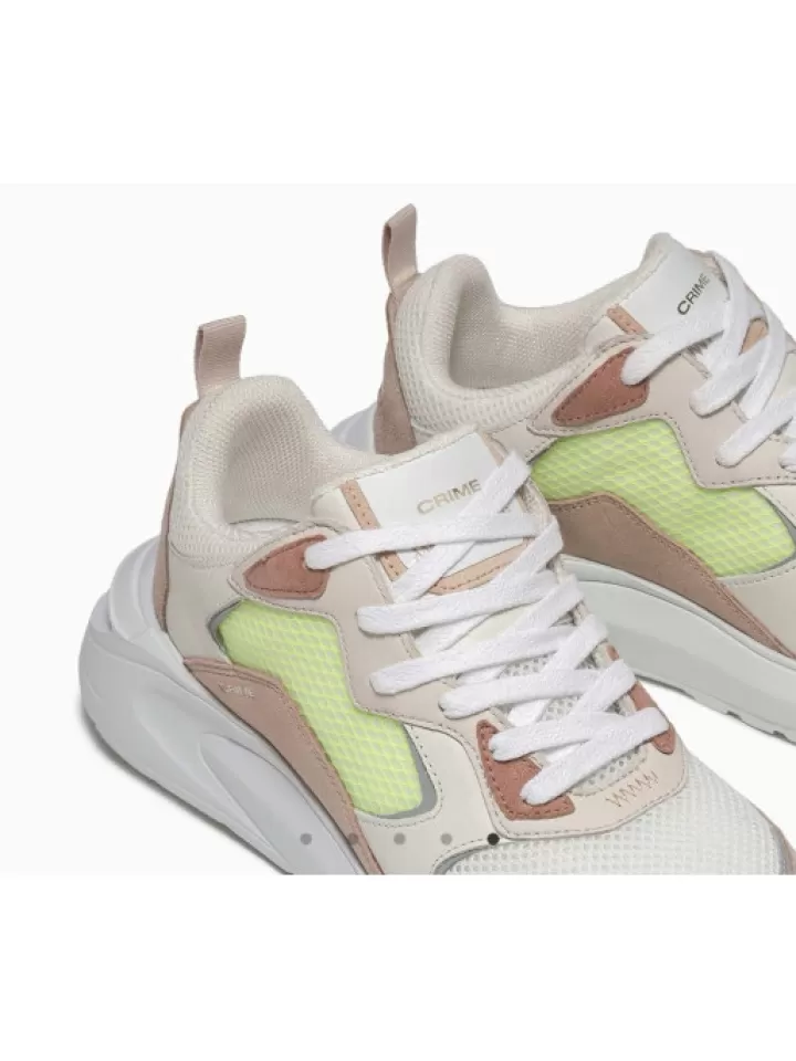 Store Crime London Sneakers Skyline Runner Multicolor- Beige