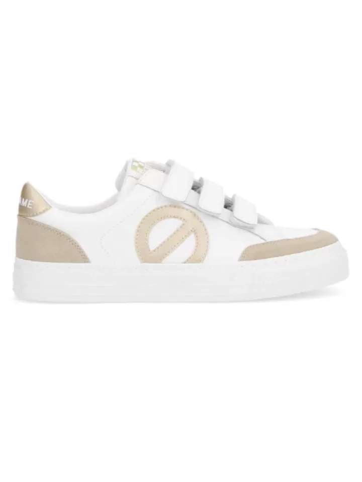 Store No Name Sneakers Strike Straps White/Gold- Blanc