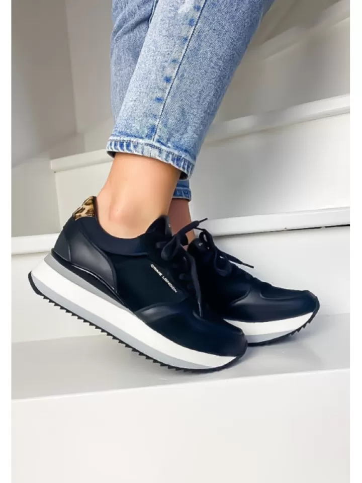 Flash Sale Crime London Sneakers Stripe Runner Black- Noir