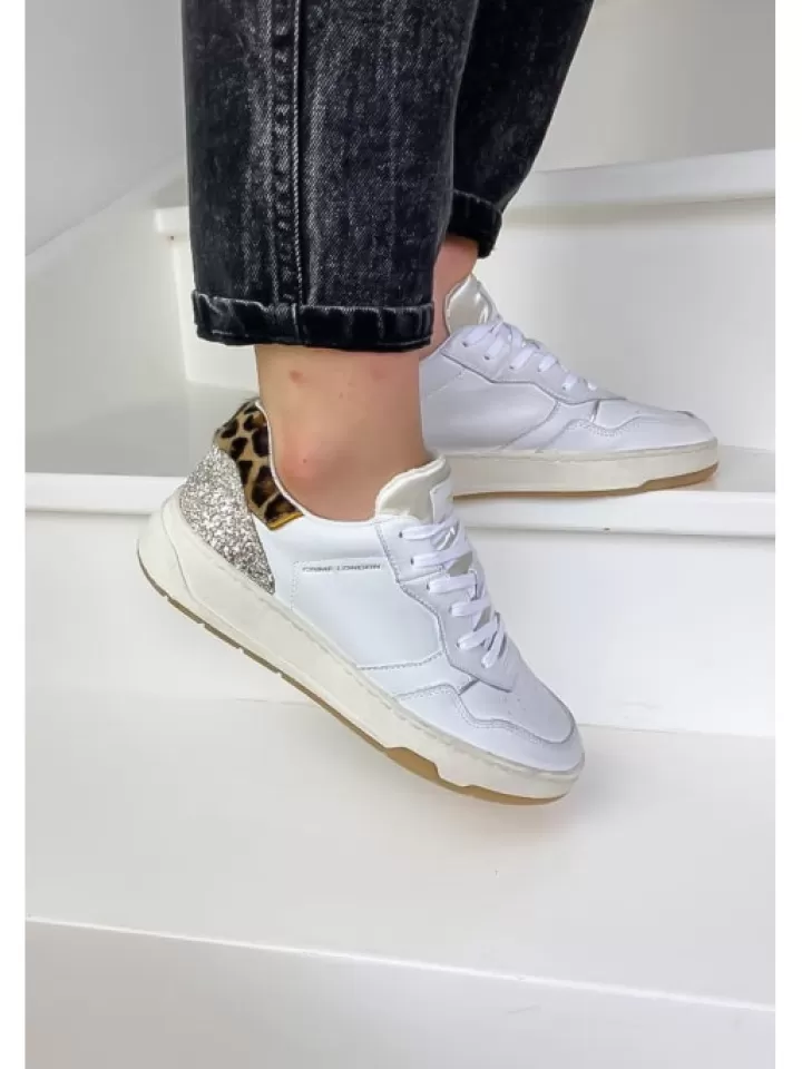 Shop Crime London Sneakers Timeless Low Top Multicolor- Blanc
