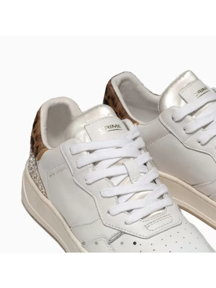 Shop Crime London Sneakers Timeless Low Top Multicolor- Blanc