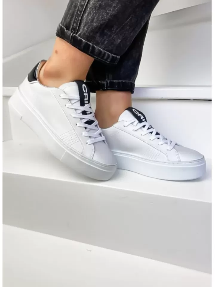 Clearance Crime London Sneakers Weightless Low Top White- Blanc