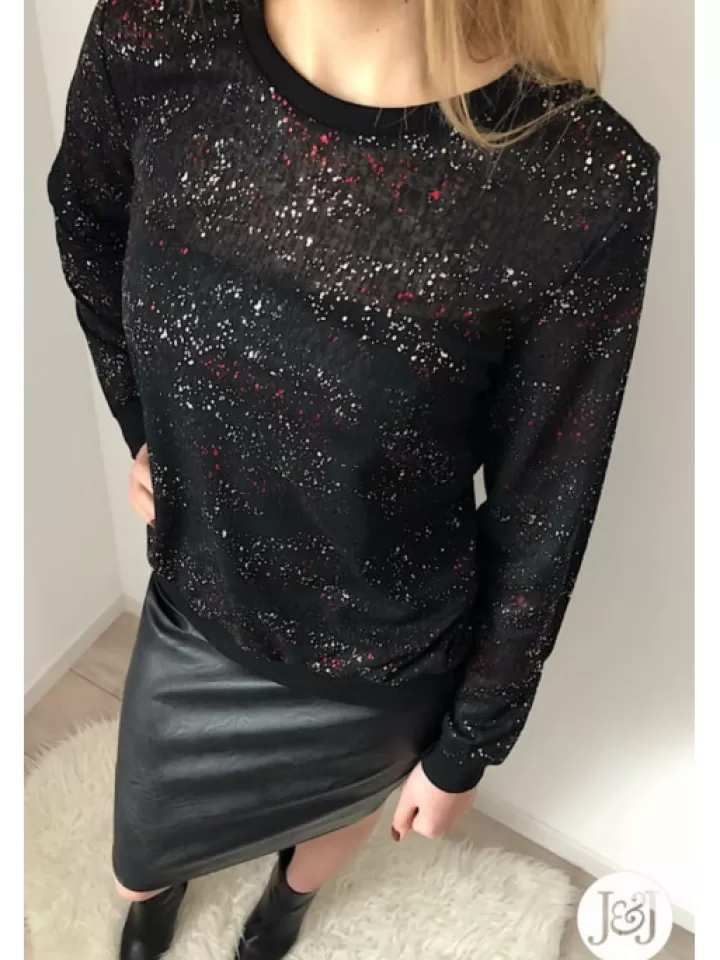 Online * Top Paillettes Apia Noir